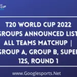 T20 World Cup 2022 Groups Announced List All Teams Matchup  Group A, Group B, Super 12s, Round 1-0f9b35e2