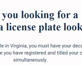 Virginia License Plate Lookup-009706be