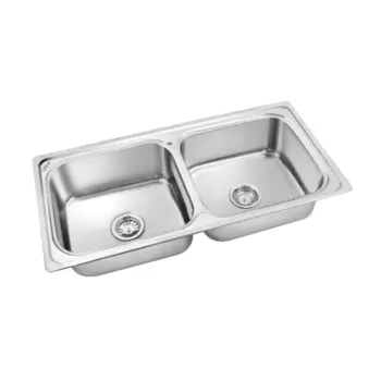 double bowl kitchen sink-b302f7a0