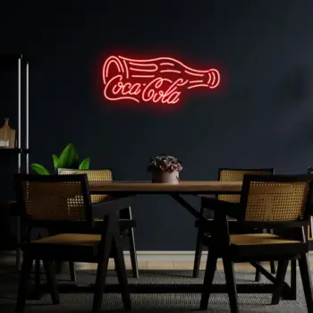 Coca-Cola With A Bottle Led Neon Sign-823a8201