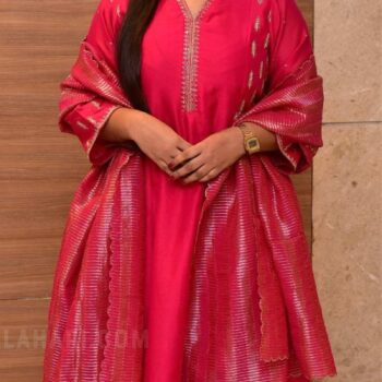 Rajisha Vijayan in a pink salwar suit for “Sardar” promotions!-b0ca522c
