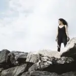 A woman on the rocks-816a17bd