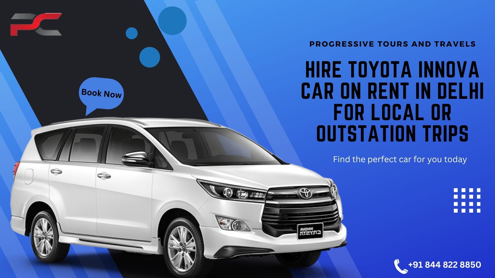 Hire Toyota Innova Car on rent in Delhi for local or outstation trips-a310dc3f