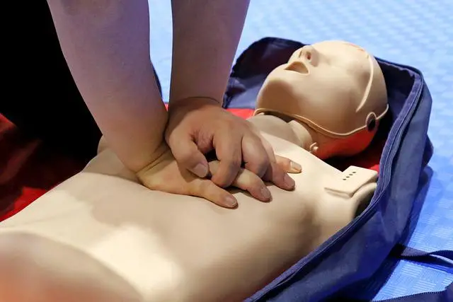 An ongoing CPR class
