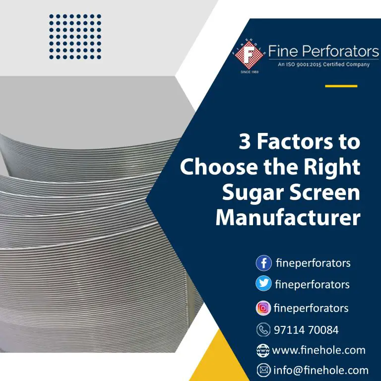 sugar screen manufacturer