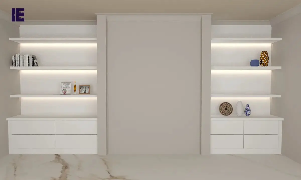 Custom Alcoves Display Cabinet in Alpine White-8538cb9d