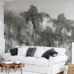 Foggy Jungle Mountain Palm Banana Tropical Wallpaper For Walls-21cec4d4