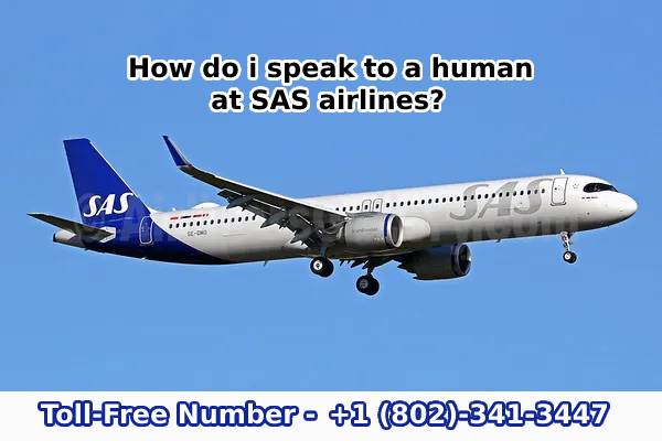 How do i speak to a human at SAS airlines-be039f24