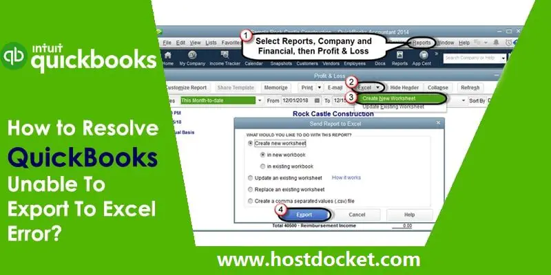 How to Resolve QuickBooks Unable To Export To Excel Error Pro Accountant Advisor-42adb184