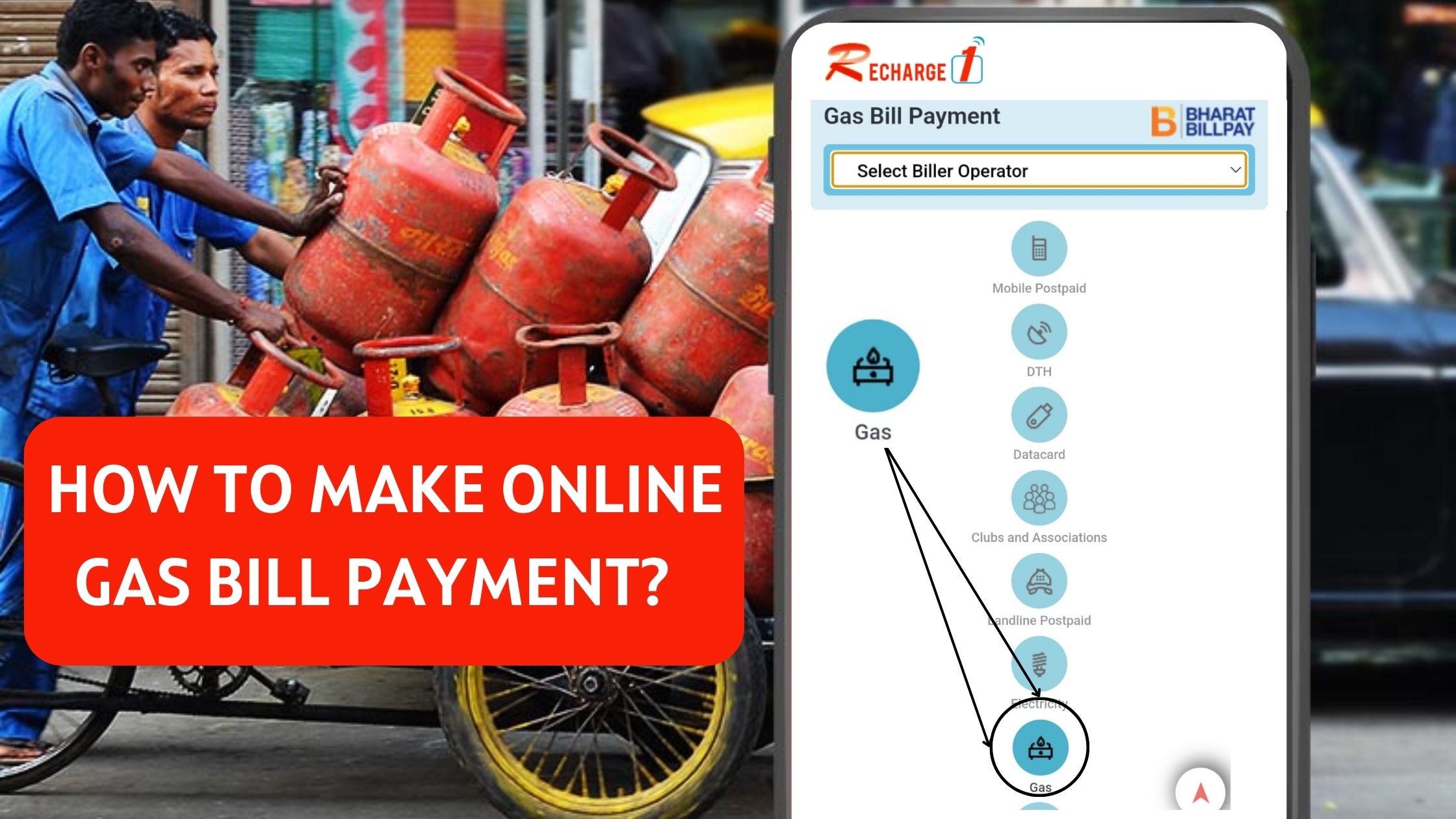 How to make Online gas bill payment