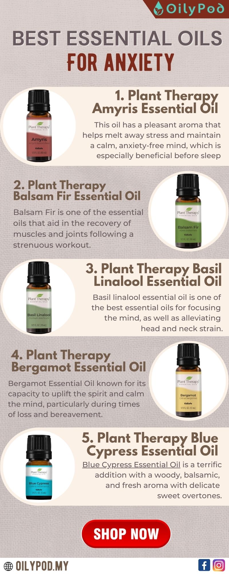 BEST ESSENTIAL OILS FOR ANXIETY