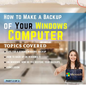 How to Make Backup of Windows Computer | TechDrive Support  Inc (Part 2)