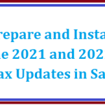 Prepare and Install the 2021 and 2022 Tax Updates in Sage-58b6e7d1