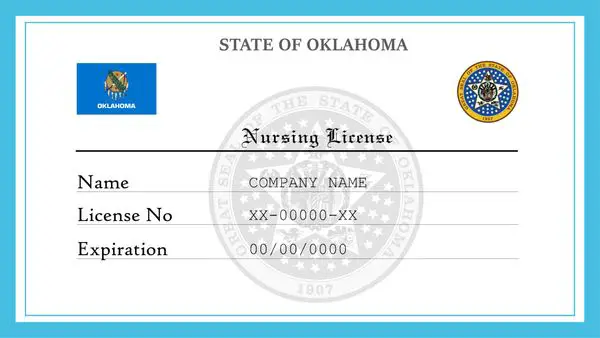nursing license in Oklahoma