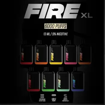 Fire XL 6000 Puff Disposables Vape