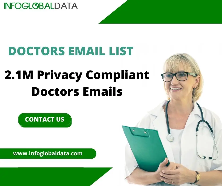 Doctors Email List  2.1M Privacy Compliant Doctors Emails a