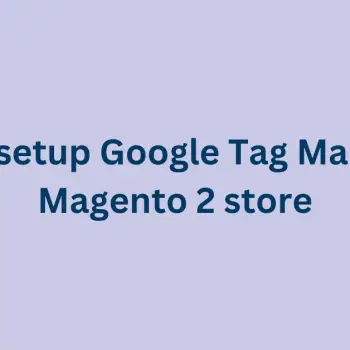 How to setup Google Tag Manager in Magento 2 store