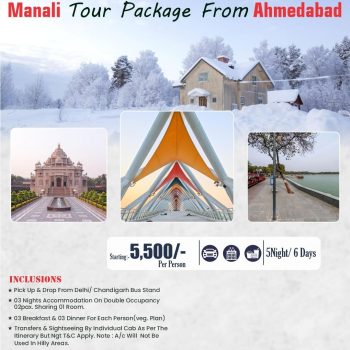 Manali Tour Package From Ahmedabad