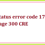 Status error code 171