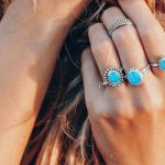 Women-ar Turquoise ringe-buying-these-gemstone-silver-jewelry