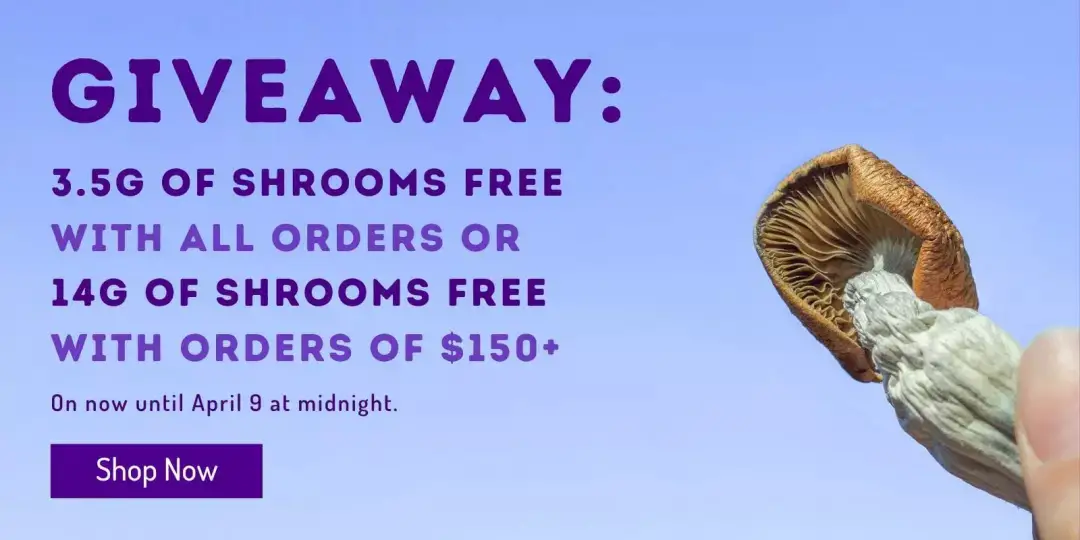 Zoomies Canada - Giveaway 3.5g of Shrooms FREE