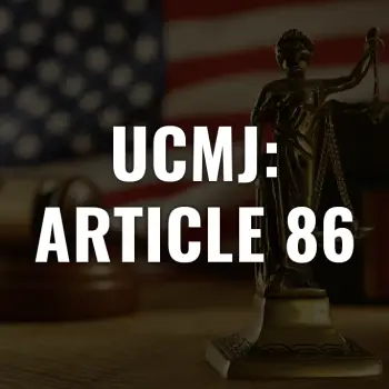 ucmj article 86 13 April