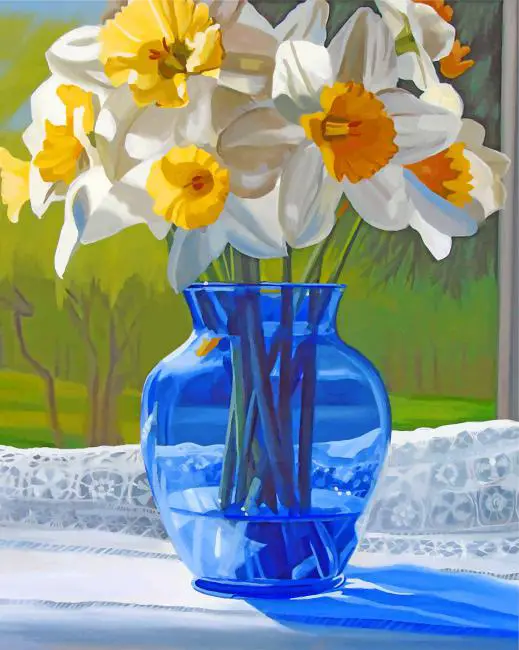Blue-Glass-Vase-With-Flowers-paint-by-numbers