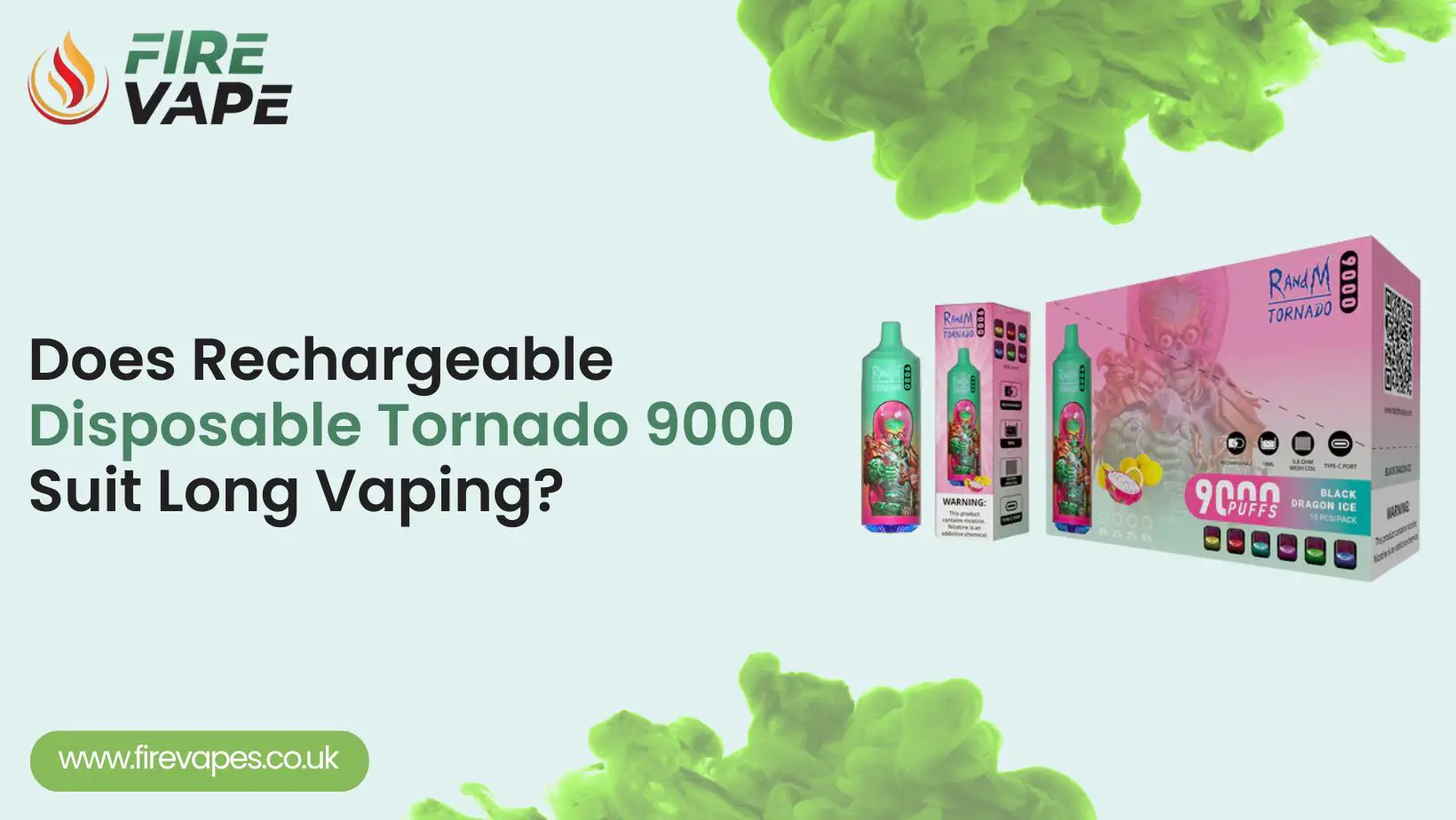 Does rechargeable disposable Tornado 9000 suit long vaping