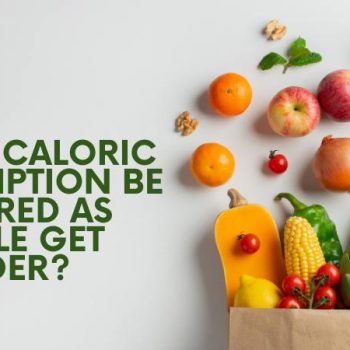 SHOULD CALORIC CONSUMPTION BE LOWERED AS PEOPLE GET OLDER