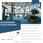 How do I upgrade my KLM ticket