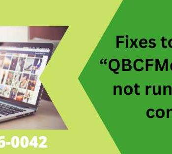 What Is QBCFMonitorService Not Running Issue