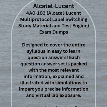 alcatel-lucent 4a0-103