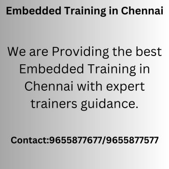 Embedded Training in Chennai