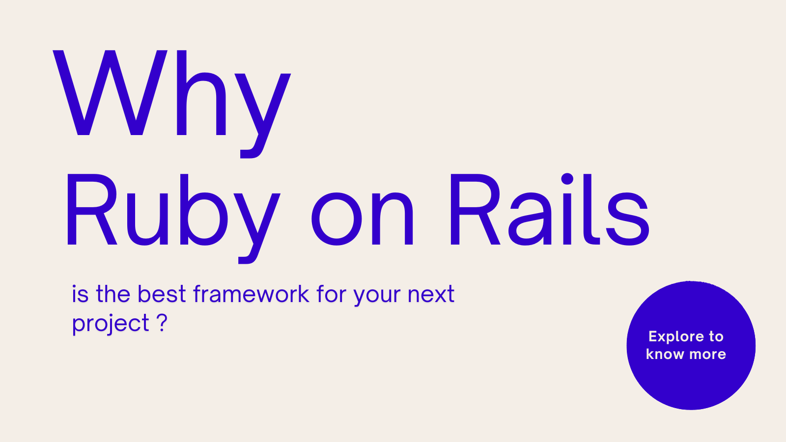 why ruby on rails