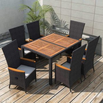 7-piece-outdoor-dining-set-poly-rattan-acacia-wood-black-factory-to-home-423363