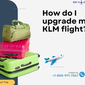 How do I upgrade my KLM flight