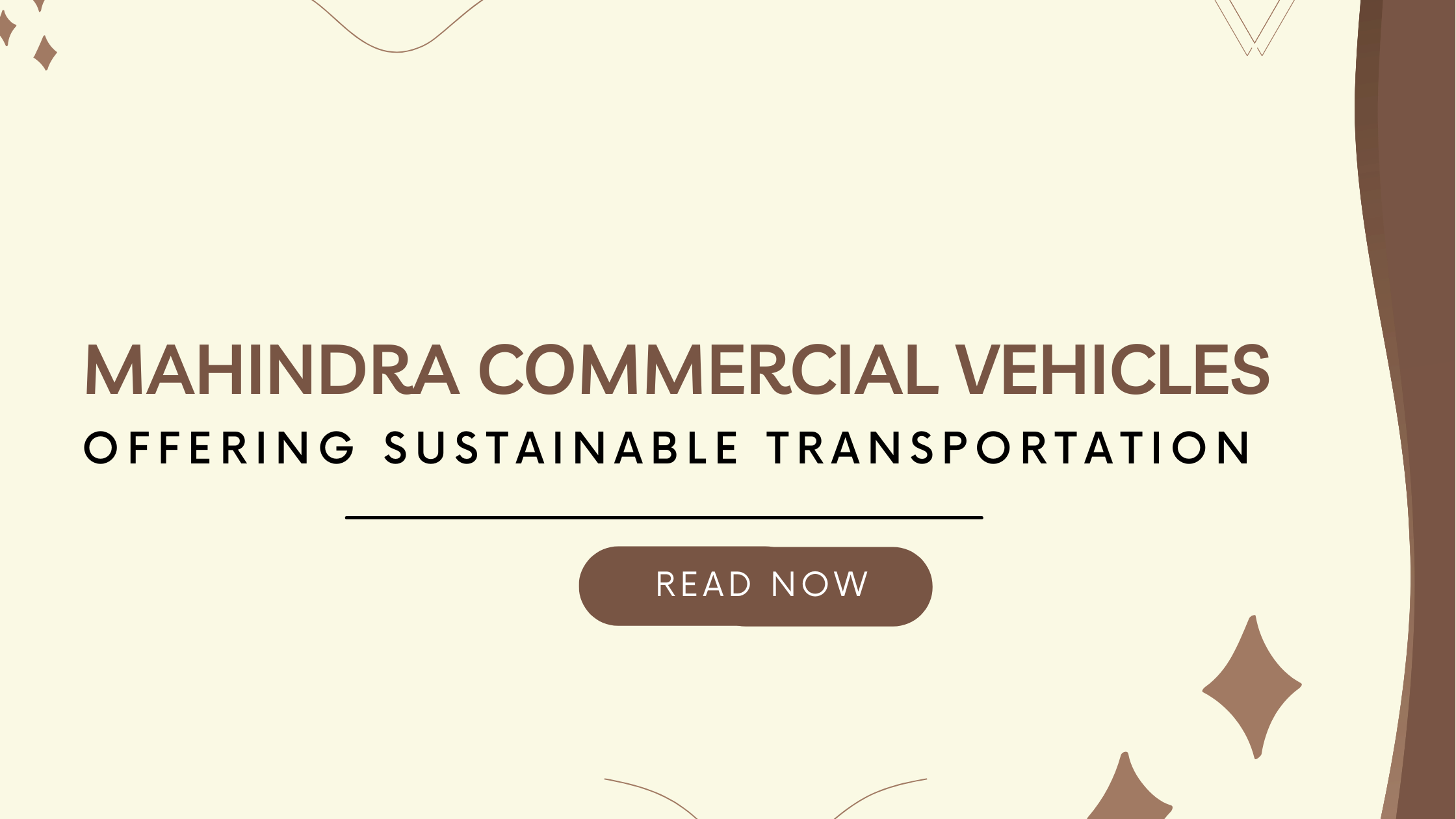 Mahindra Commercial Vehicles Offering Sustainable Transportation