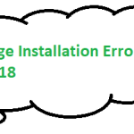 Sage Installation Error 1618