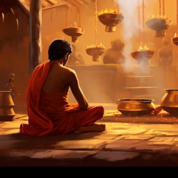image-man-sitting-temple-front-candles-diwali-festival_125540-3643