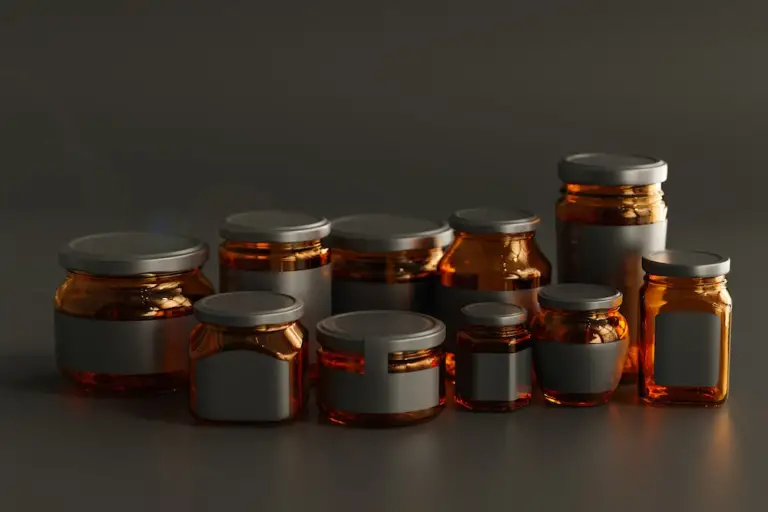 glass containers of different sizes