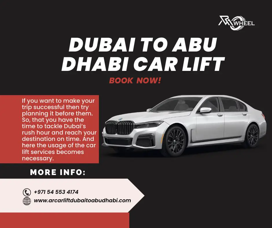 Dubai to Abu Dhabi car lift