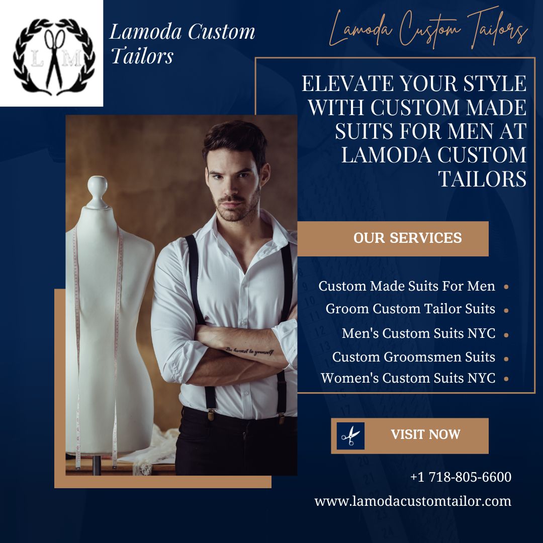 Elevate Your Style with Custom Made Suits for Men at Lamoda Custom Tailors