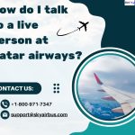 How do I talk to a live person at Qatar airways