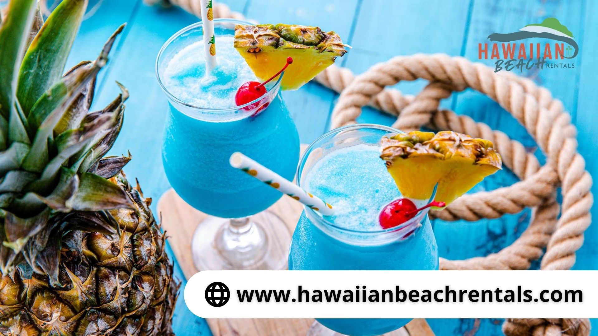 Tropical cocktails from Hawaii