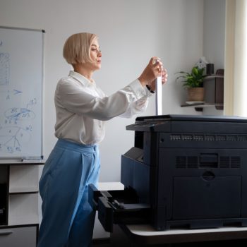 woman-work-office-using-printer