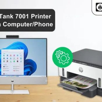 HP SMART TANK 7001 PRINTER SETUP ON A COMPUTER AND PHONE