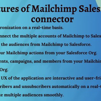 Features of Mailchimp Salesforce connector by eShopSync