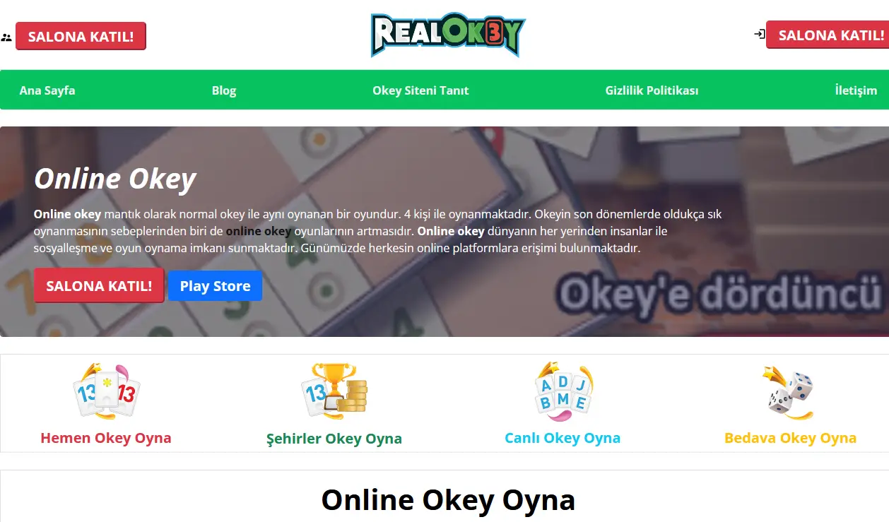 Online Okey Oyna