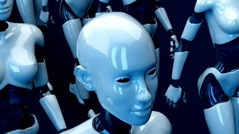 Close-Up of a Robot