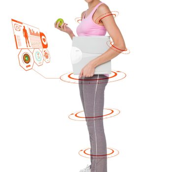 composite-image-young-woman-with-weight-scale-apple